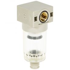 Pneumatisk filter 1/4 tommer, 20 mikron, holder komponenter rene.