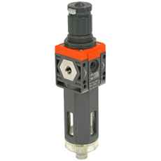 Filterregulator 1/8 Sy1 for 20Mic og 0-12Bar, perfekt for syntetiske applikasjoner.