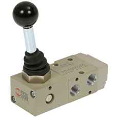 Kompakt ventil 3/2 1/8 med 90 graders levering for presis flyt.