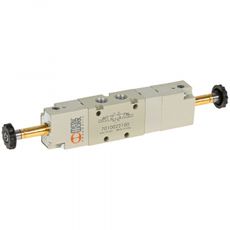 Kompakt 5/3 monostabil ventil 1/8 for effektiv kontroll av væsketilførsel.