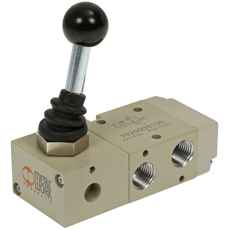 Mekanisk ventil 3/2 1/4, perfekt for bruk med fjærer og spaker.