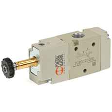 Solenoid ventil 3/2 1/8 Nc med fjær, perfekt for systemer med små rom.