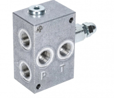 CETOP 3/NK6 trykkventil 1-seksjon 3/8", viktig for stabil hydraulikk
