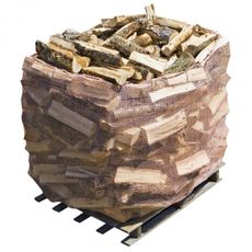 Pallesekk for fin-pall med kapasitet 1,5 m³ nett og ved.