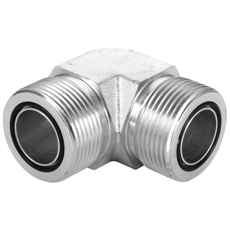 Orfs 1 adapter 90 grader, utvendig gjenge for fleksible konfigurasjoner.