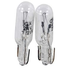 Pakke med 2 stk. glassenkede 1,2W 24V glødelamper for langvarig bruk.