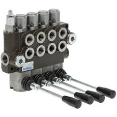 Retningsventil 3/8" med 4 spoler, maks 40 l/min, perfekt for hydraulikk i traktorer.