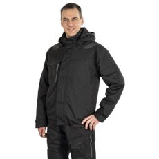 Vinterjakke Florian i svart og grått, stilren og varm, ideell for kalde dager.