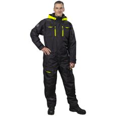 Vinteroverall Falcon i svart og gul, stilren og funksjonell for alle sesonger.