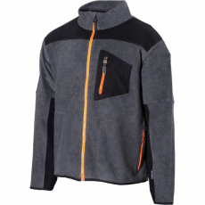 Microfleecejakke Colby Mel. Grå/Svart