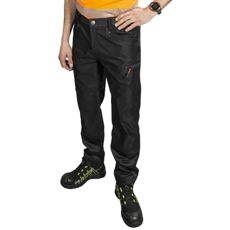 Hiram arbeidsbukse i svart farge, designet for både komfort og holdbarhet.