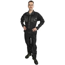 Stilren svart overall fra Harrison, komfortabel og funksjonell for alle arbeidsoppgaver.