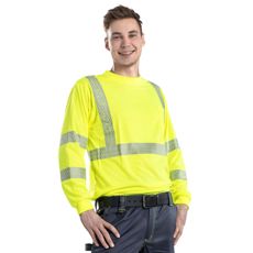 Varselskjorte Titan i gul farge, designet for høy synlighet og sikkerhet.