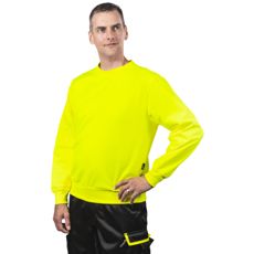 Gul varsel skjorte Asher, designet for sikkerhet og synlighet på arbeidsplassen.
