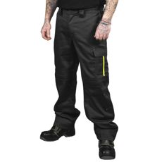 Flammehemmende arbeidsbukser Sitriini i grått, ideelle for sikre arbeidsforhold.