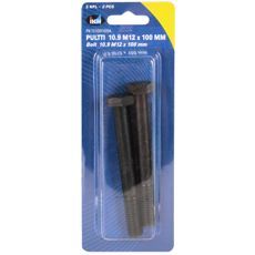 2 stykker bolter M12X100 med høy styrke 10.9, perfekte for profesjonell bruk.