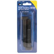Kraftig bolt M14X100 10.9 i 2-pakning, ideell for sterke forbindelser.