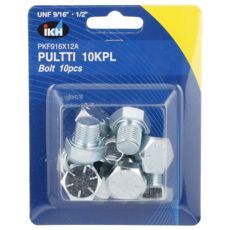 Forsinket bolt Unf 9/16 X 1/2", 10 stykker for korrosjonsbeskyttelse i byggeprosjekter.