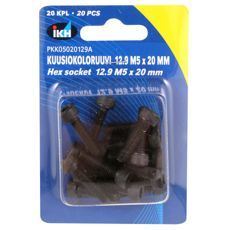 Unbrakoskrue M5X20 av 12.9 grade, selges i 20 stykker, for krevende applikasjoner.