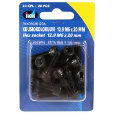 Unbrakoskrue M6X20 12.9, 20-pakning, høy kvalitet for sikker montering.