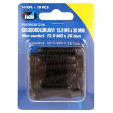 Unbrakoskrue M8X30, 10 stykker, 12.9 kvalitet, for robuste applikasjoner.