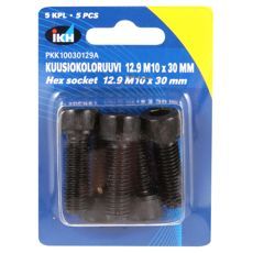 Unbrakoskrue M10X30 12.9, 5 stykker i pakke for mindre behov.