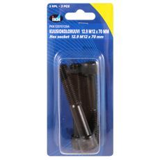 Innvendig sekskantskrue M12X70, 3-pack 12.9, for høyere styrke ifølge Din912.