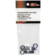 Fingjengede mutter M8X1,0, 10 stykker, perfekt for ulike montering.