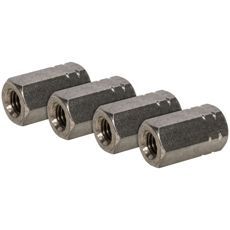 Forlengelsesmutter M8 A4 4St, perfekt for små prosjekter.