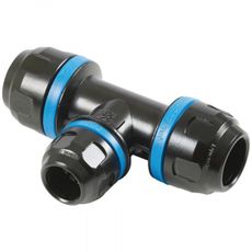 Reduserende T-kobling 32-16mm for effektiv rørkobling i PPS1.
