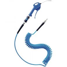 6.5X10 spiralslange med blå pistoltilkobling, ideell for ulike applikasjoner.