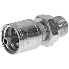 Stabil slangeforbindelse for 3/8 tommers slange med rett BSP-gjenge.