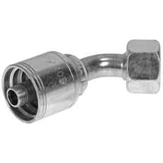 Kompakt slangekobling Bsp 3/8-3/8 med 45 graders innvendig gjenge.