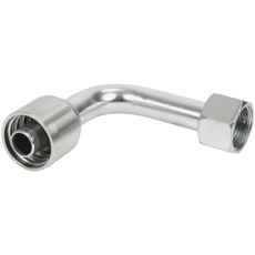 Slangkopling Orfs 1.3/16-3/4 90 grader utvendig gjenge, H=96mm for spesifikke tilkoblinger.