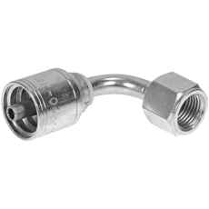 Jic slangefeste 9/16-1/4 med 90 graders invendig gjenge for hjørnetilkoblinger.