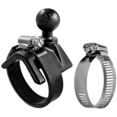 Feste B rund stang med rem, sikrer en sterk og trygg montering.