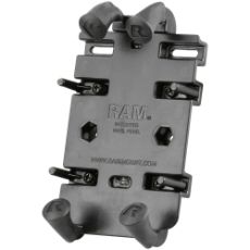 Holder for telefoner med Quick-Grip, fleksibel og sikker holdefunksjon.