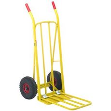 Gul transportvogn fra Ravendo, designet for 250 kg last.