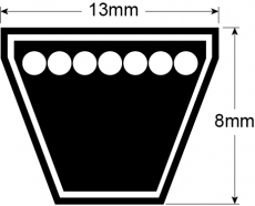 Kilereim A-profil A40 Ford - EAF8577A