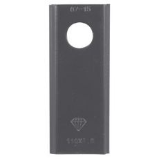 Høykvalitets slåttekniv 110x45 mm, designet for langvarig bruk.