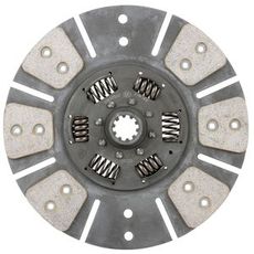 Lamellplate 280 mm C-6 med fjærende senter og 10 tenner, ideell for landbruksutstyr.