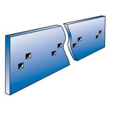 Glatt slitejern for veiutstyr, 12 mm tykk, 2440 mm lang.