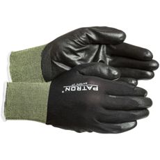 Touch-funksjon PU-belagte arbeidshansker i nylon, for arbeid med touchscreen-enheter.