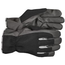 Fleksible arbeidshansker med åpen mansjett og fôr for komfort og funksjon.