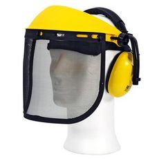 Hørselsvern med nett visir, ideelt for sikkerhet ved arbeid.