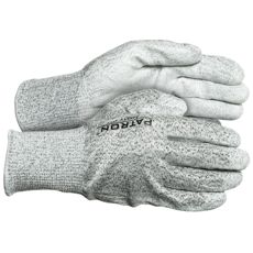 Arbeidshansker med PU-belegg og skjærebeskyttelsesnivå 3, perfekte for hektiske miljøer.