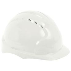 Evo3 hjelm i hvitt, designet for komfort og fullt beskyttelse.