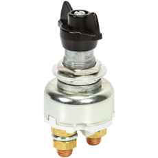 Hovedstrømbryter med festhull 19-20 mm, perfekt for mekaniske installasjoner.