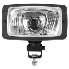 Rektangulær H4 frontlykt med mål 102x182 mm, perfekt for traktorer.