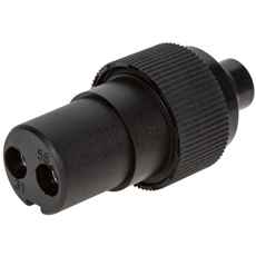 2-polet stikkontakt for 12/24V, perfekt for tunge kjøretøy og landbruksmaskiner.